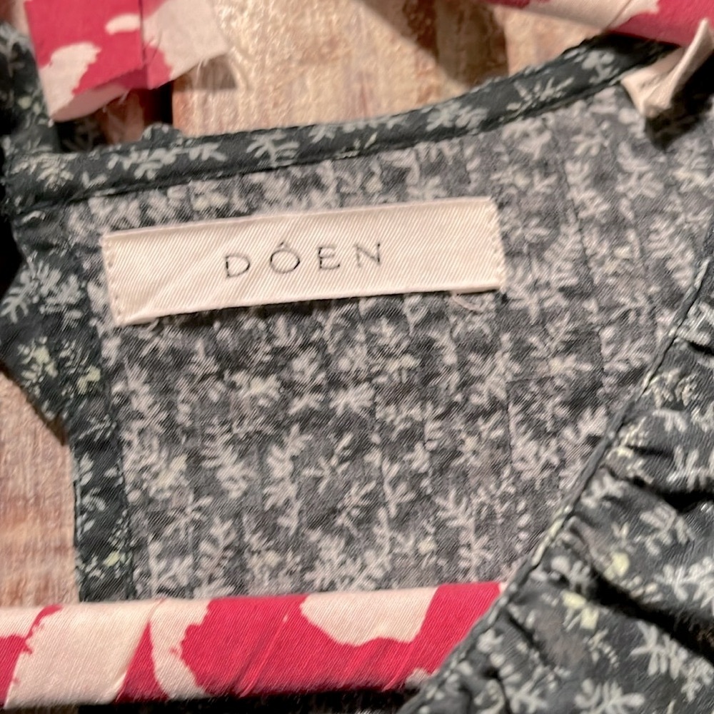 EUC Doen Plum Top /XXL, Evergreen Winter Ditsy/ - Picture 3 of 7